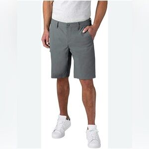 Weatherproof Gray Flat Front Shorts Modern Fit